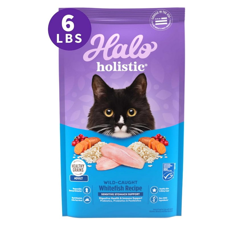 Halo Holistic Cat Food Dry for Sensitive Stomach Support