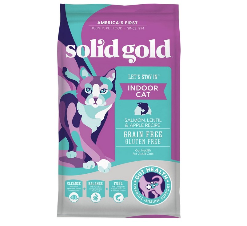 Solid Gold Indoor Dry Cat Food Hairball & Sensitive Stomach