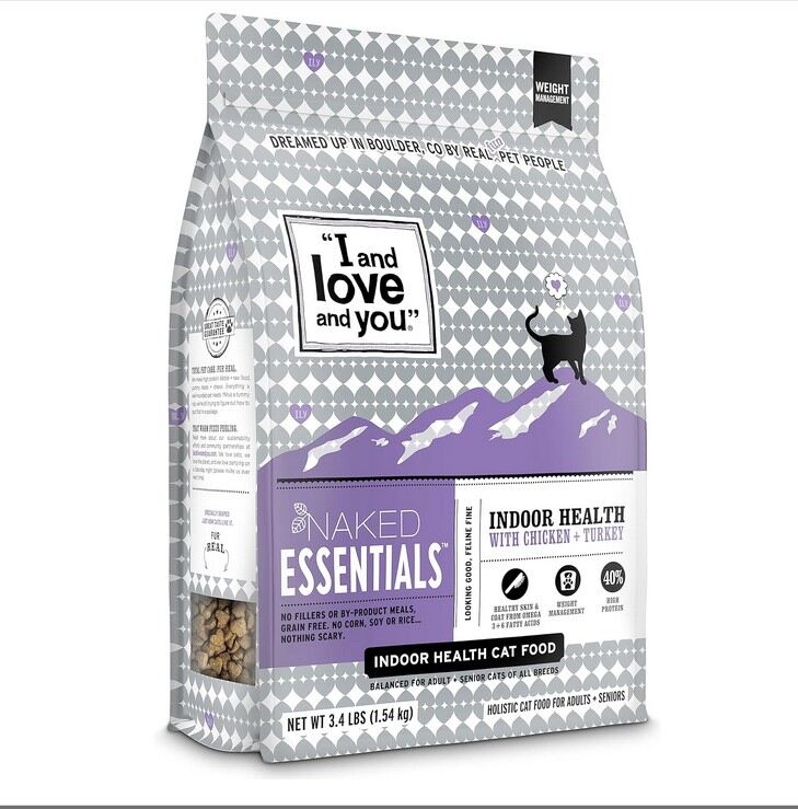 "I and love and you" Naked Essentials Dry Indoor Cat Food